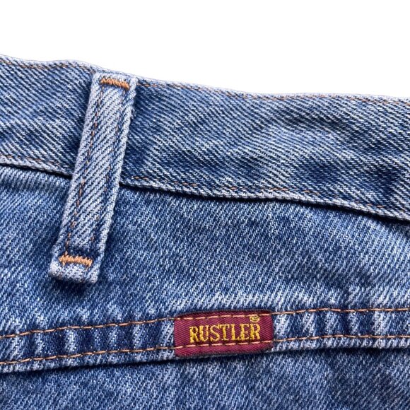 NWT Rustler by Wrangler 36x29 Regular Fit Straight Leg Blue Denim Jean 1087619SW - Picture 11 of 16